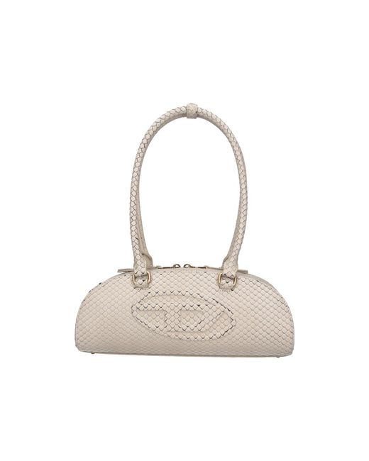 DIESEL White Shoulder Bag “1Dr Dome”