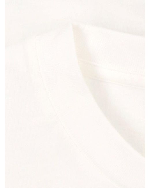 A.P.C. White "h.h.' T-shirt for men