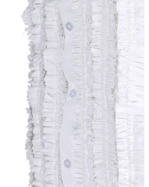 Camicia Con Rouches "Frill" di HODAKOVA in White