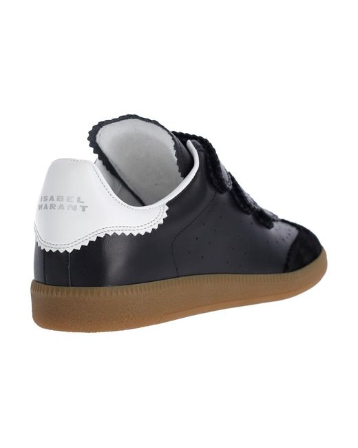 Isabel Marant Blue Beth Leather Suede Sneakers