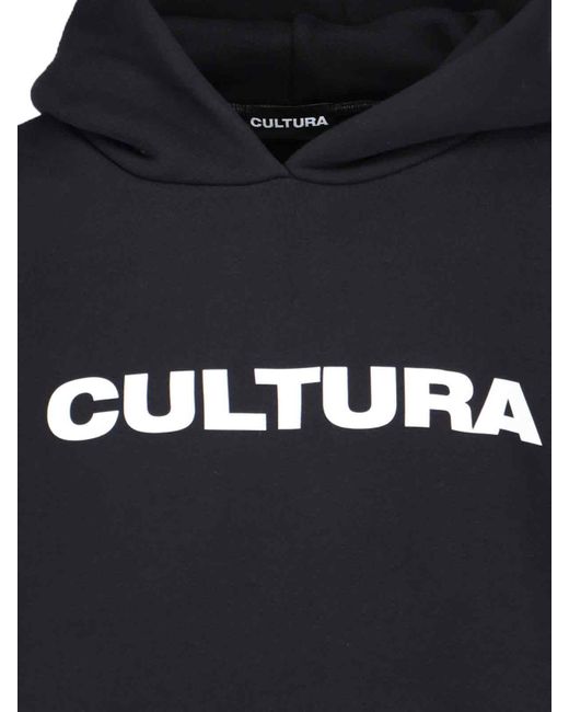 Cultura Black Logo Hoodie for men