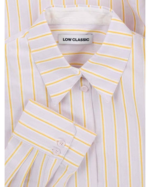 Camicia A Righe di Low Classic in White