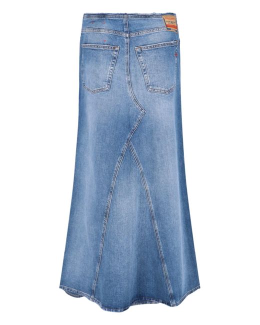 DIESEL Blue Maxi Denim Skirt
