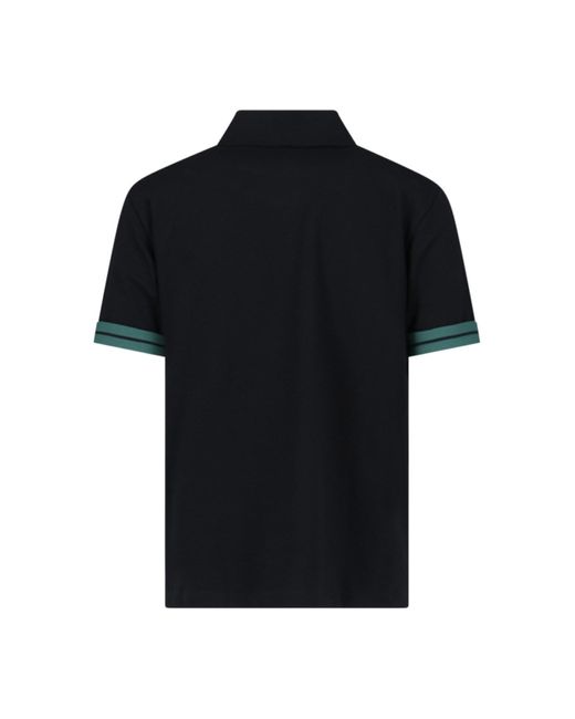 T-Shirt Polo di Burberry in Black da Uomo