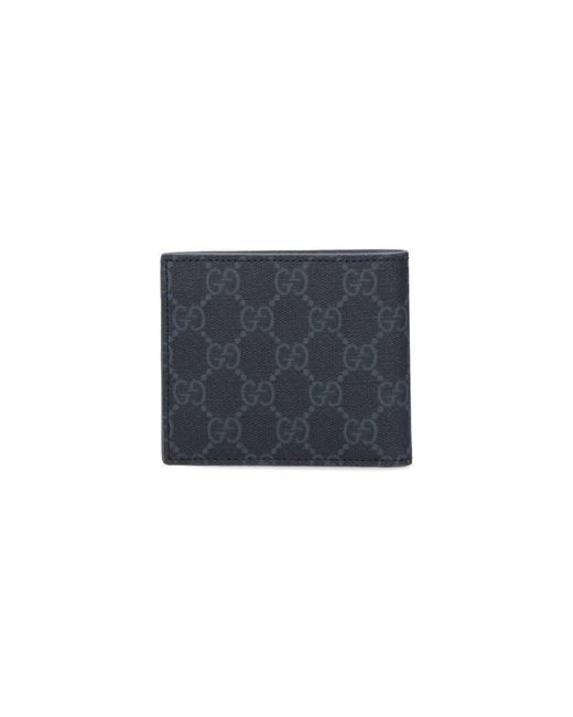Gucci Blue Bi-fold Wallet "Gg" for men