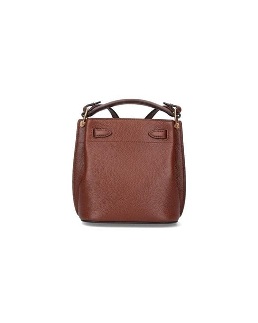Mulberry Brown Islington Mini Bucket Bag