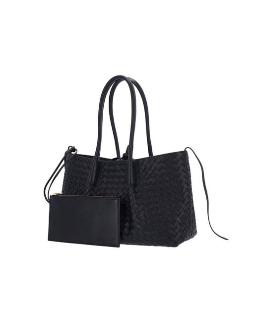 Bottega Veneta Black Medium Reversible Handbag "Pinacoteca"
