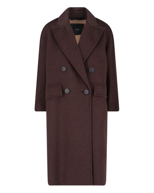 Max Mara Brown 'Angus' Double-Breasted Coat