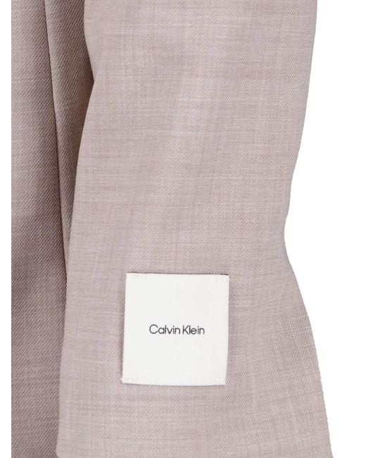 Calvin Klein Pink Stretch Knit Jacket