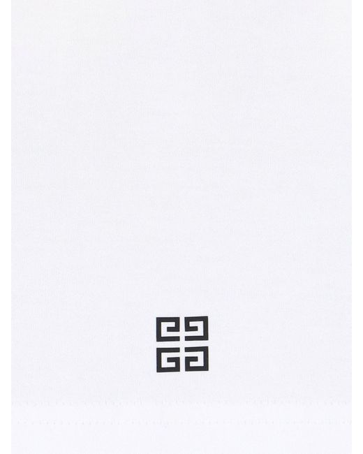 Givenchy White Logo Print T-shirt for men
