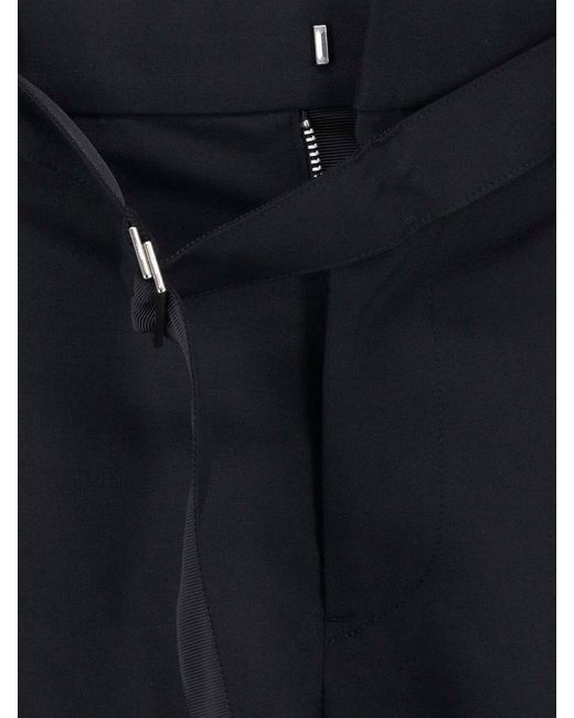 Sacai Blue Wool Trousers