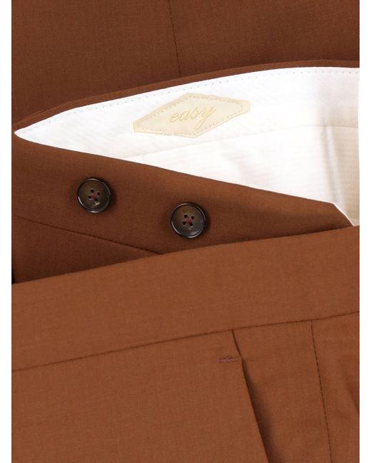 Briglia 1949 Brown Tailored Trousers for men