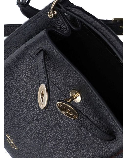 Mulberry Black Mini Bucket Bag "Islington"
