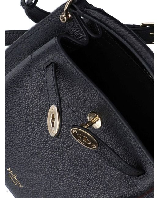 Mulberry Black Mini Bucket Bag "Islington"