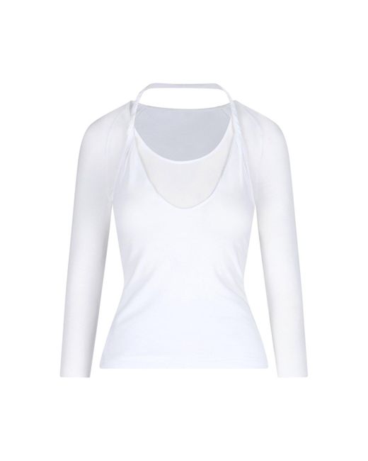 Paloma Wool White Top Layered "Camille"