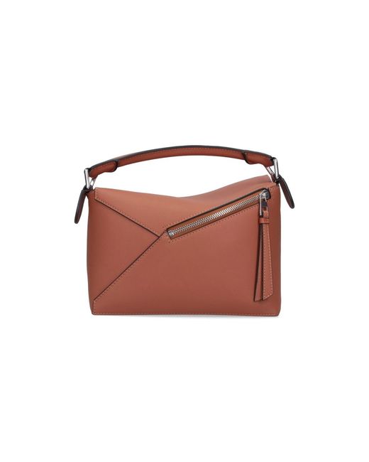Loewe Brown Small Handbag "Puzzle Edge"