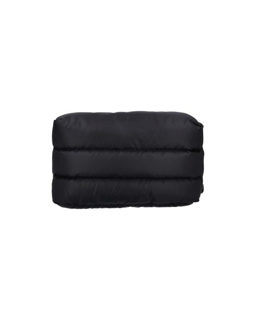 Moncler Black Padded Pouch "Caradoc" for men