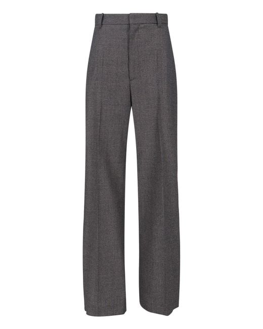 Phoebe Philo Gray Tailored Pants With Zip
