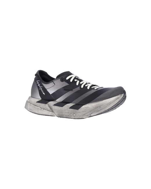 Y-3 Black Low-Top Chunky Lace-Up Sneaker