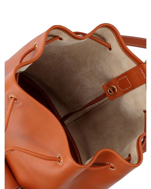 Zaino "Extra Drawstring" di Loro Piana in Orange