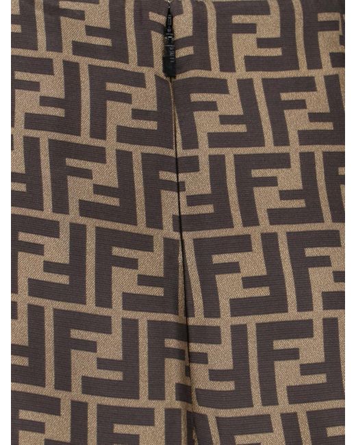 Fendi Brown Ff Maxi Skirt