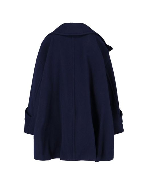 Cappotto Doppiopetto Oversize di Chloé in Blue