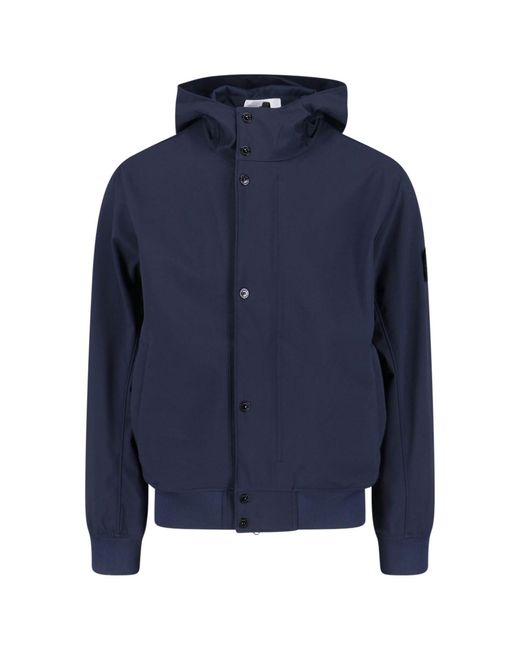 Stone Island Blue Jacket "4100118 Light Soft Shell-R E.Dye" for men