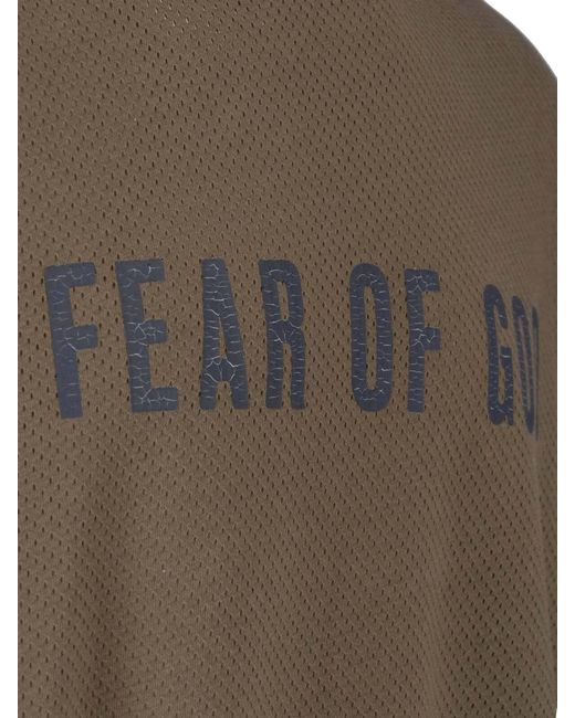 Fear Of God Brown T-Shirt "Merch" for men