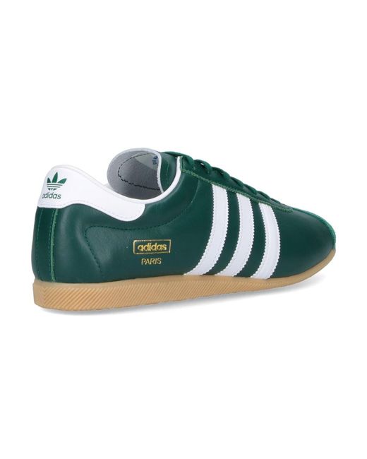 Adidas Green Leather & Textile Sneakers for men