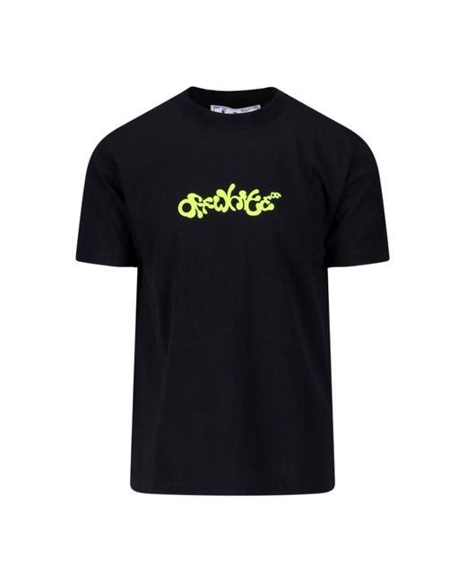Off-White c/o Virgil Abloh Black Back Print T-shirt for men