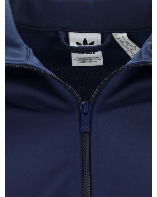 Adidas Blue 100% Polyester Sweatshirt Sweater