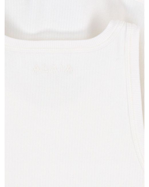Alaïa White Logo Modelling Body