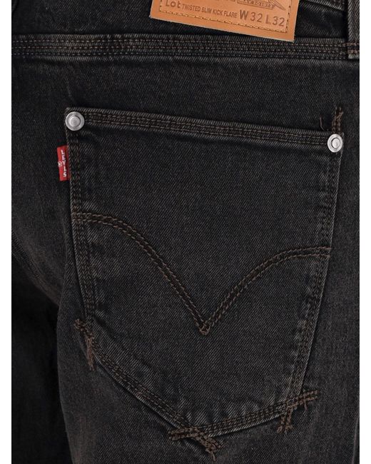 Levi's Strauss Black Jeans “Twisted Slim Kick” for men