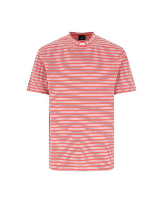 Paul Smith Pink T-Shirts And Polos Organic Cotton for men