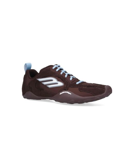 Balenciaga Brown Polyester Athletic Sneakers for men