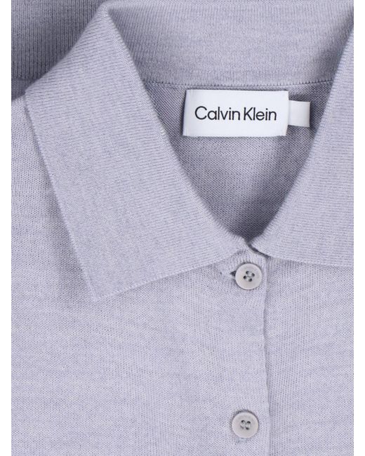 Calvin Klein Blue Wool Shirt