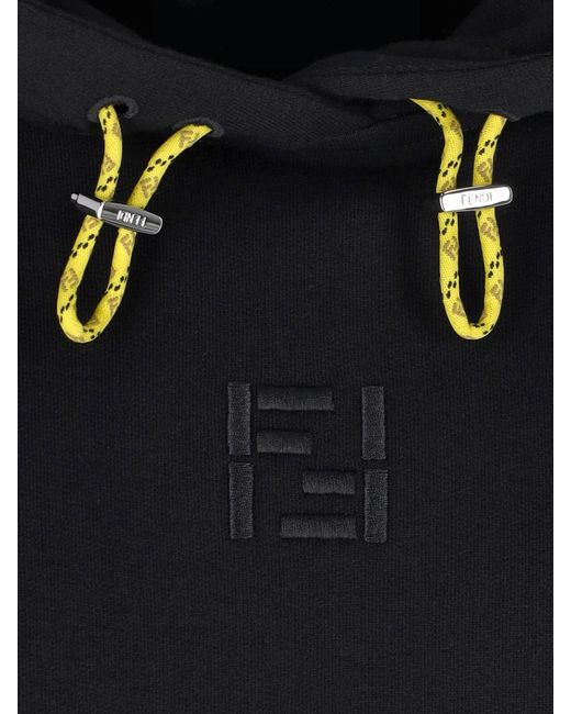 Fendi Blue Hoodie "Ff" for men