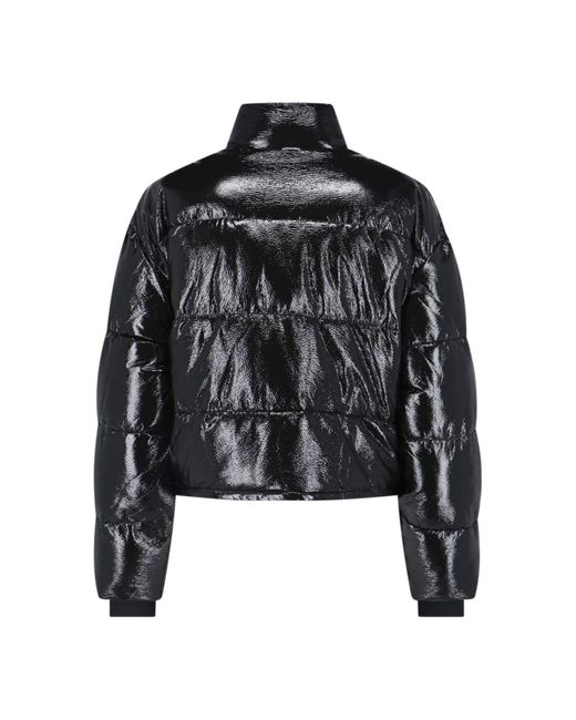 Piumino Crop In Vinile di Courreges in Black