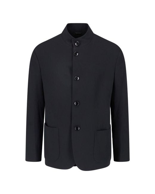 Giorgio Armani Blue Virgin Wool Blazer for men
