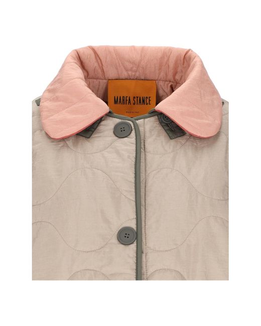 MARFA STANCE Pink Reversible Quilted Collar