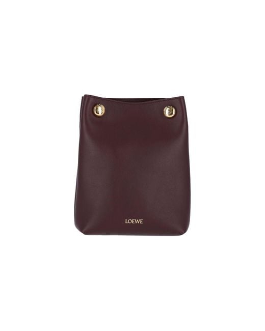 Loewe Purple "Pebble" Clutch
