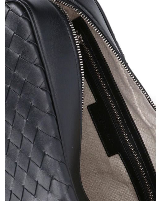 Bottega Veneta Gray Medium Intrecciato Camera Handbag for men