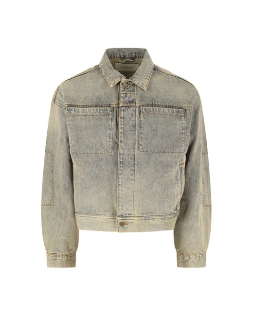 Giacca In Denim "Gem" di Entire studios in Gray