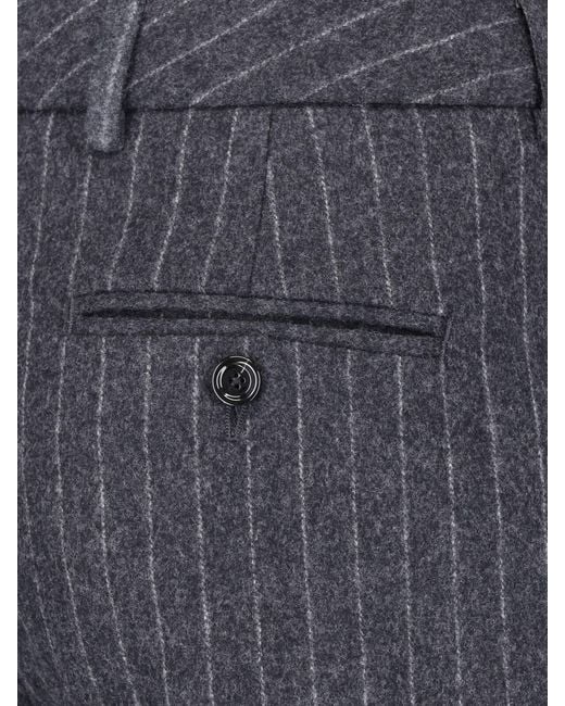 Lardini Blue Wool Trousers