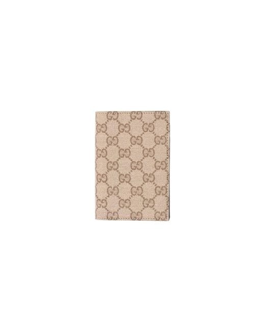 Gucci White Passport Holder Essence Classic" for men