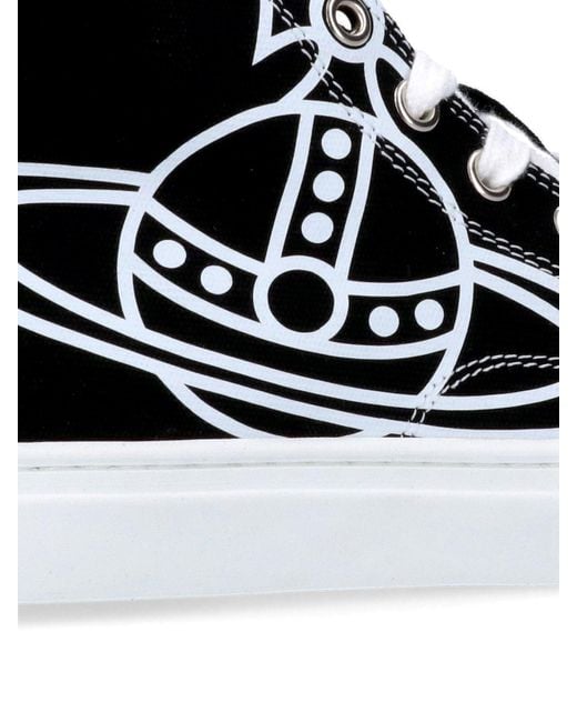 Vivienne Westwood Black 'plimsoll' High Sneakers