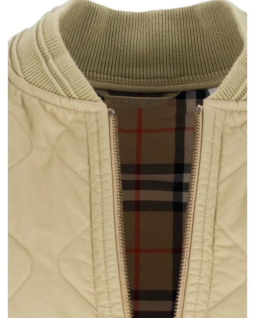 Burberry Natural Quilted Vest for men