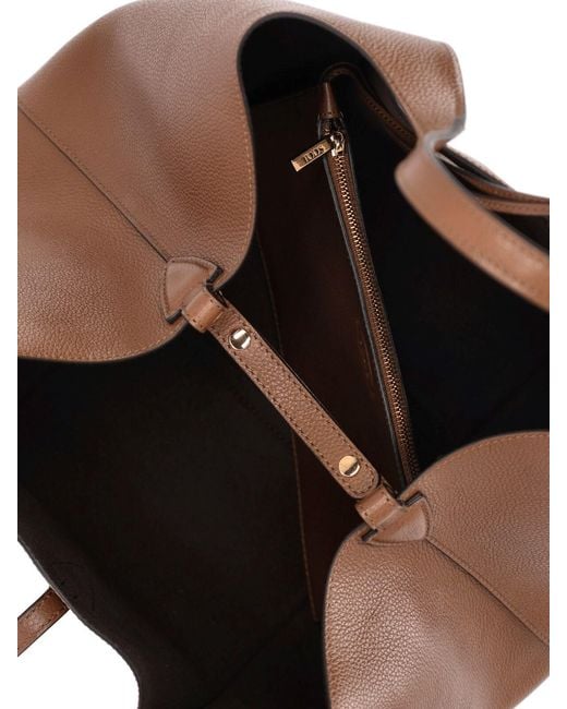 Tod's Brown Medium Tote Bag "T Timeless"