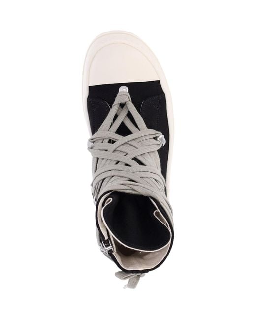 Rick Owens Black Sneakers “Megalace”