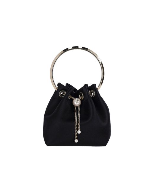 Borsa Bucket Mini "Bon Bon" di Jimmy Choo in Black